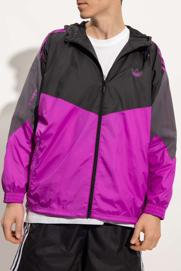 ジャケット・アウター Purple Toddler Girls' Solid Colorblock Full Zip Windbreaker Jacket